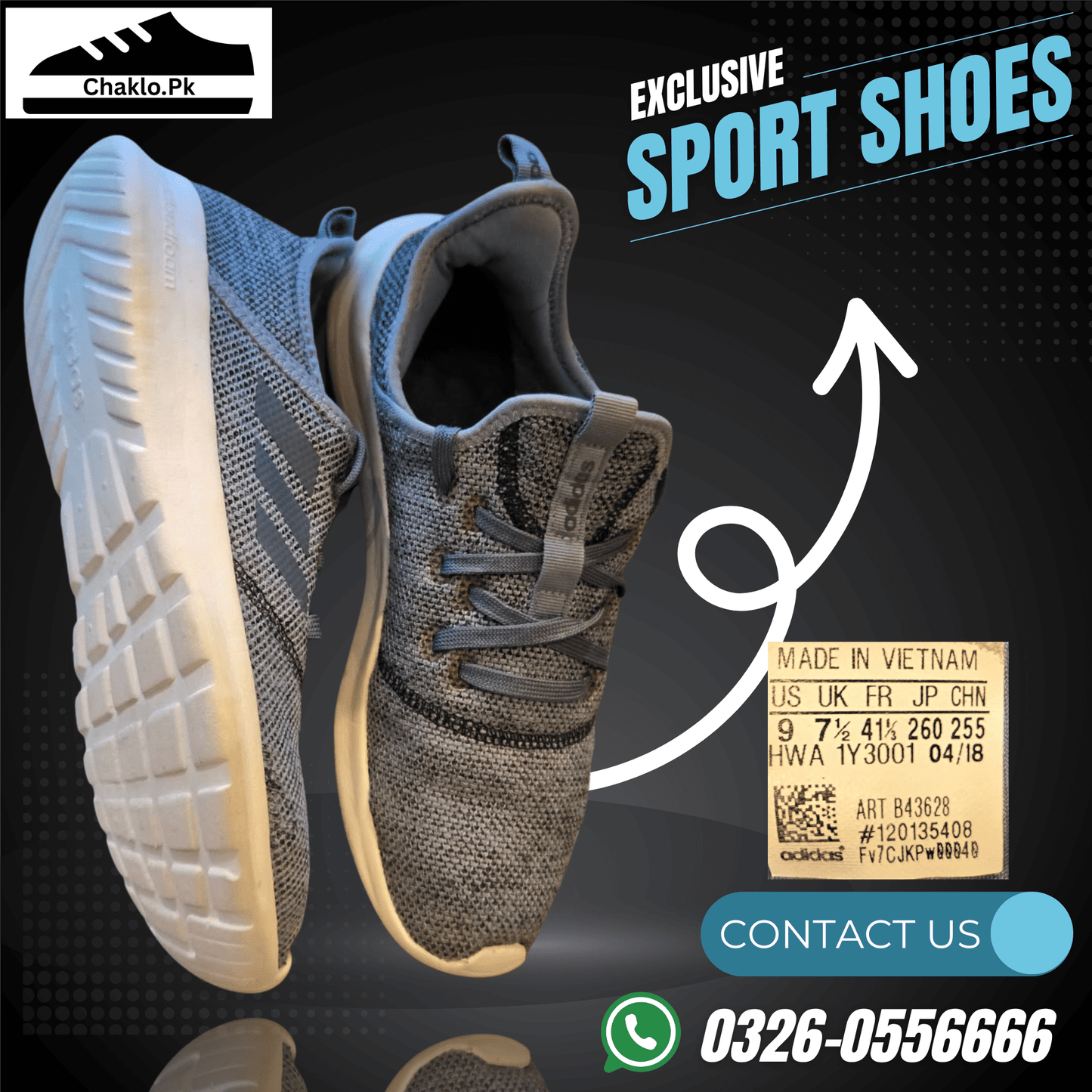 Adidas Cloudfoam Pure B43628 Blue Running Shoes Women Size 8.5