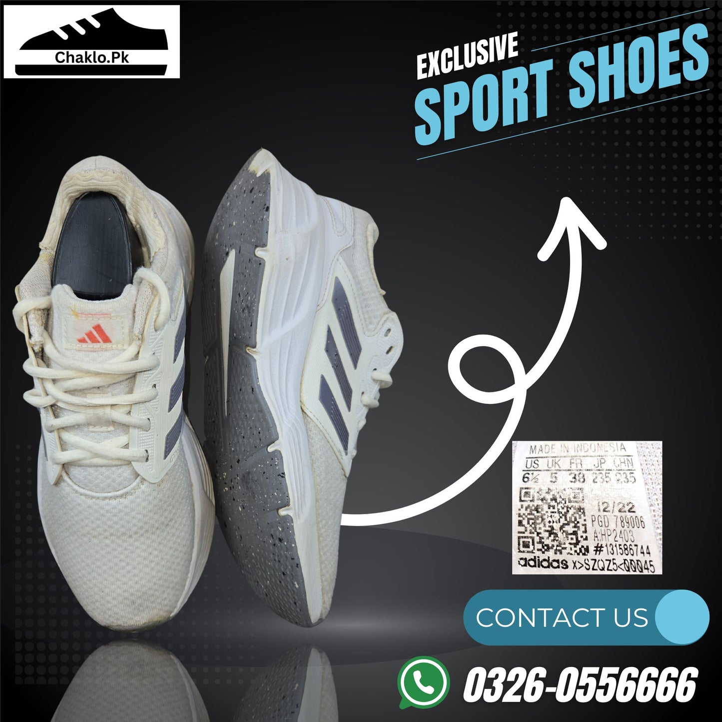 Adidas PGD 789006 Grey Running Shoes - PK 5 Size