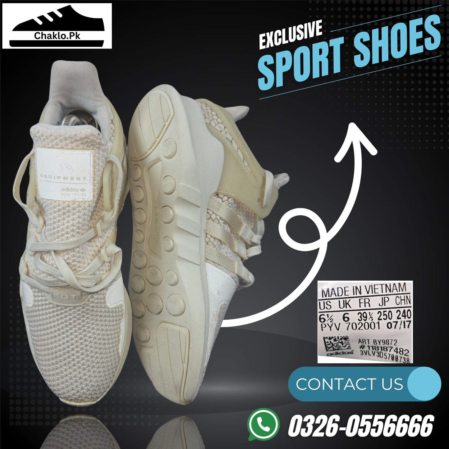 Adidas EQT Support Boost Running Shoes Size 6 Athletic Sneakers BY9872