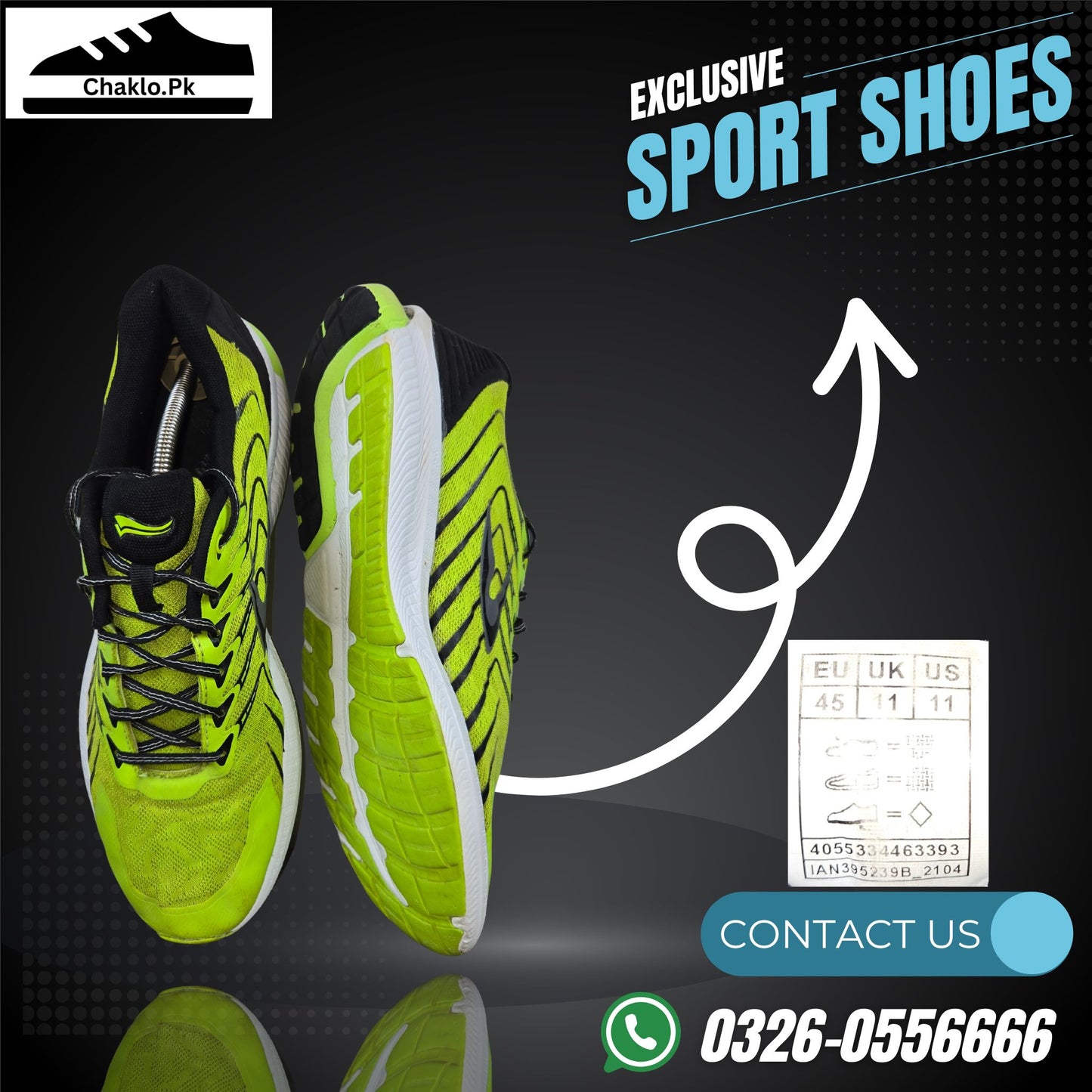 Branded USA Green Shoes for Men - Size PK 11