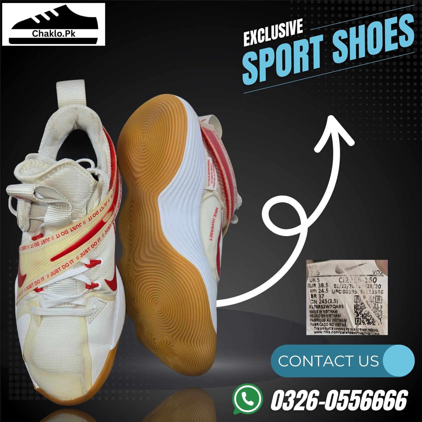 Nike React Hyperset White Red Vollyball Shoes Men/Women CI2956-160