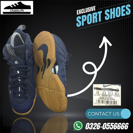 Nike Little Posite One Midnight Navy Gum 644791-405 Grade school