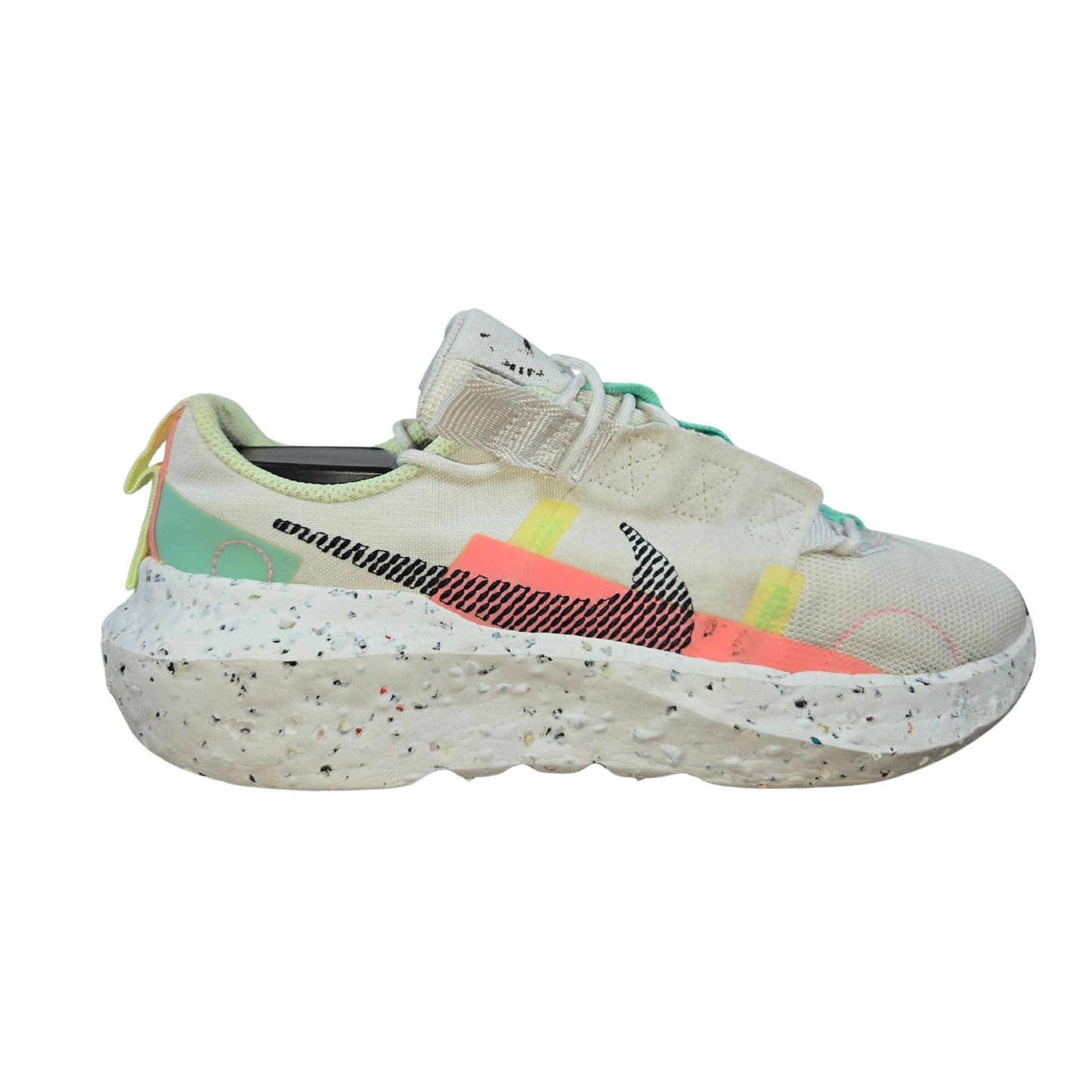 Nike Women's Crater Impact Running Trainers CW2386 Sneakers Shoes (PK 5, UK 5, US 7.5 EU 38.5, Summit White Black Green Glow 101)