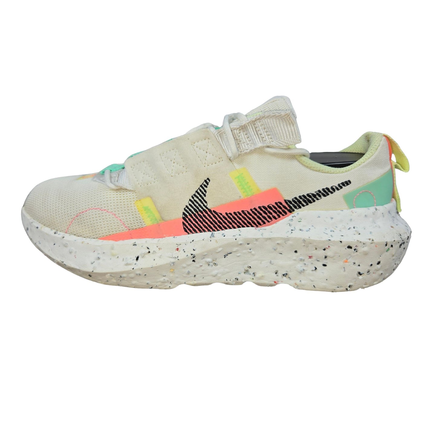 Nike Women's Crater Impact Running Trainers CW2386 Sneakers Shoes (PK 5, UK 5, US 7.5 EU 38.5, Summit White Black Green Glow 101)