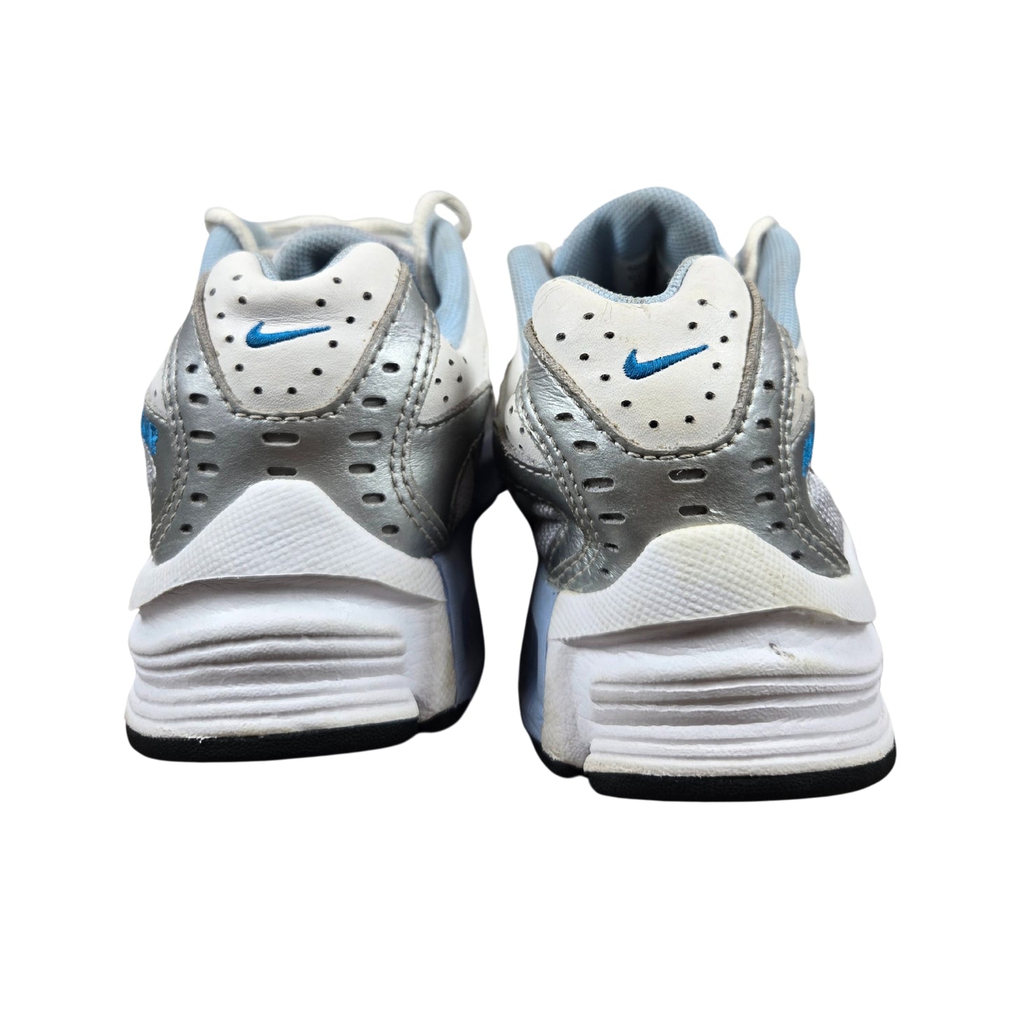 Nike Air Dual D Phylon 313649-041 White Gray Blue Women's Athletic Shoes Size PK 6