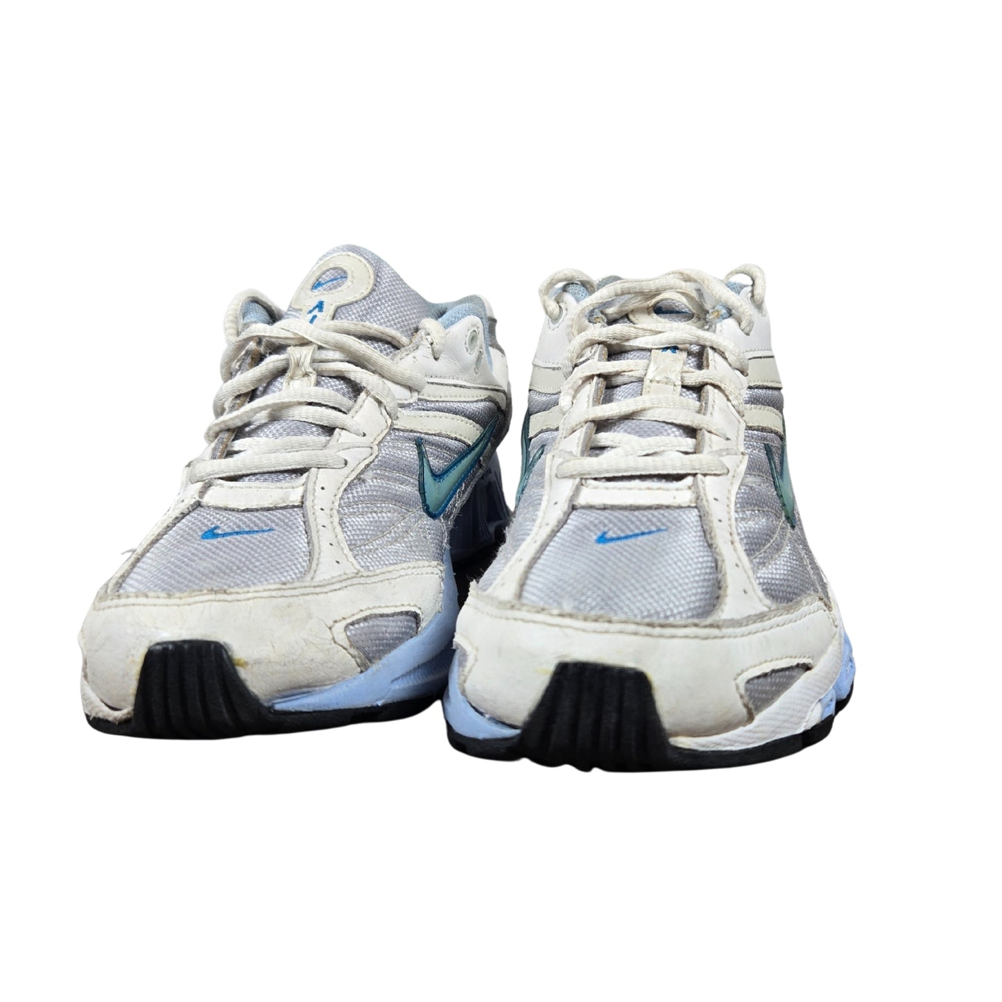 Nike Air Dual D Phylon 313649-041 White Gray Blue Women's Athletic Shoes Size PK 6