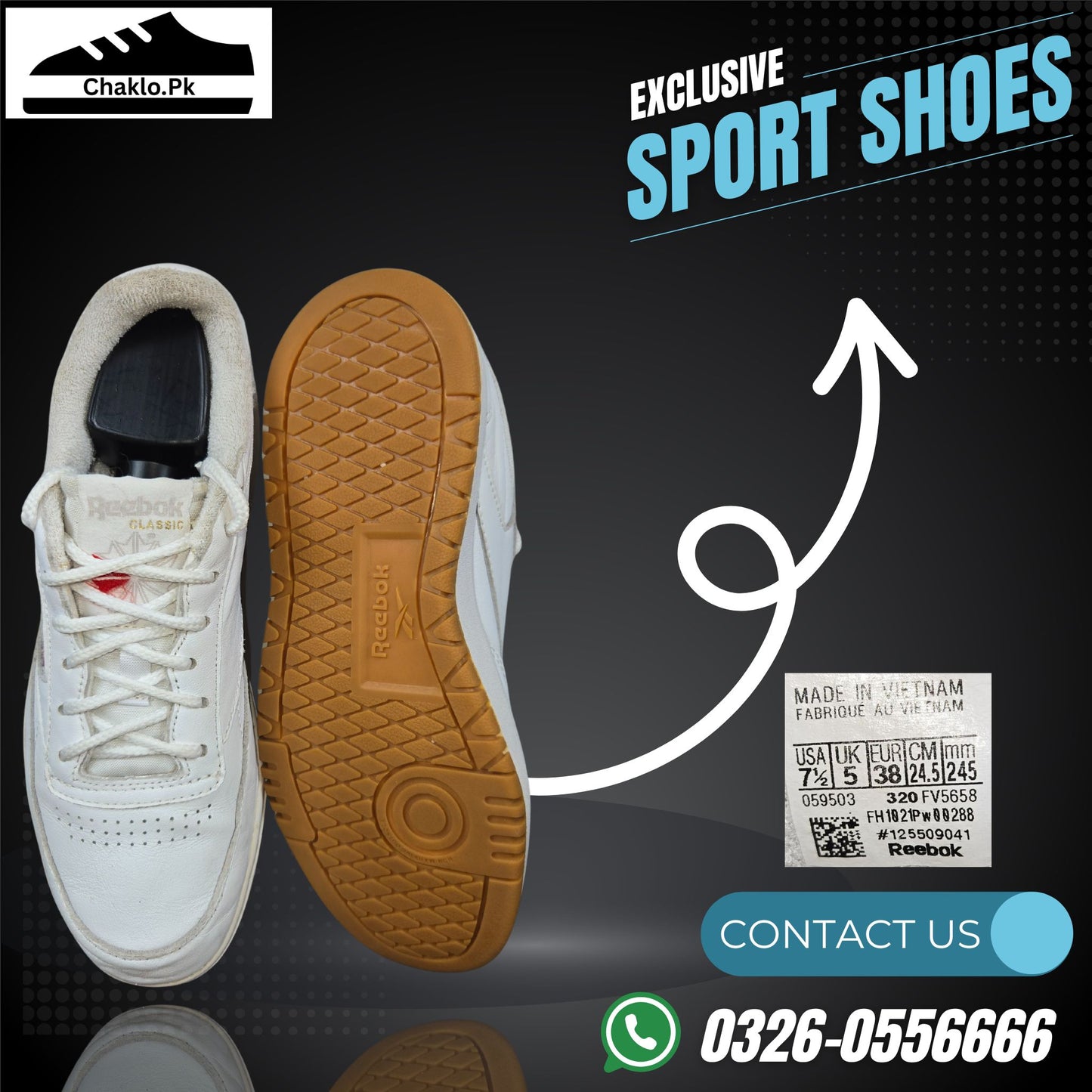 Reebok Classic 059503 UK 5, US 7.5, PK 5